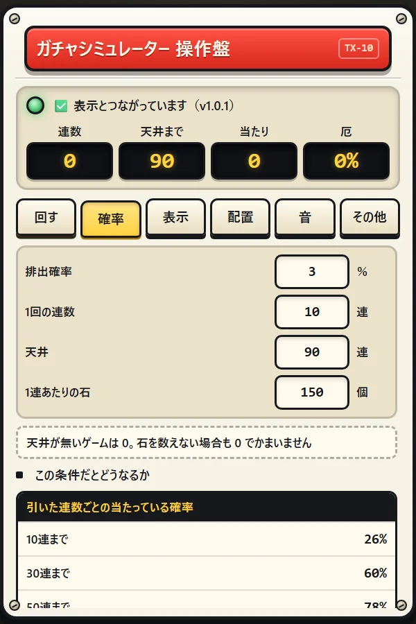 確率タブ