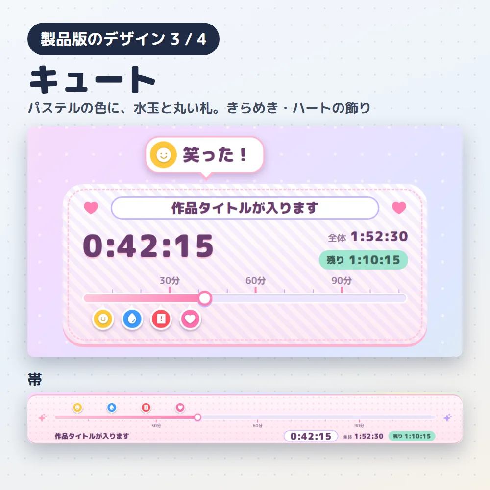 デザイン「キュート」